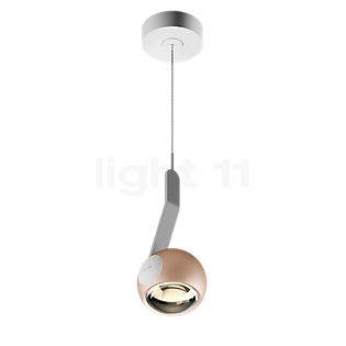 Occhio Io Sospeso Var Flat C Hanglamp LED kop goud mat/afdekking wit mat/body wit mat/voet wit mat - 2.700 K