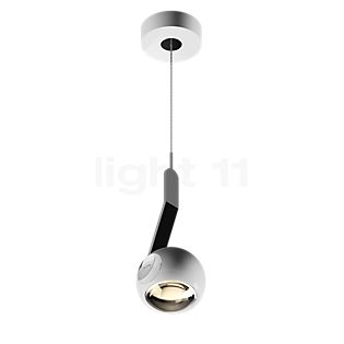 Occhio Io Sospeso Var Flat C Hanglamp LED kop wit glimmend/afdekking chroom glimmend/body chroom glimmend/voet wit glimmend - 2.700 K
