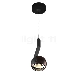 Occhio Io Sospeso Var Flat C, lámpara de suspensión LED cabeza phantom/cubierta negro mate/cuerpo negro mate/pie negro mate - 3.000 K