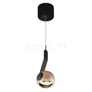 Occhio Io Sospeso Var Up C Hanglamp LED kop goud mat/afdekking schwarz mat/body schwarz mat/voet schwarz mat - 3.000 K