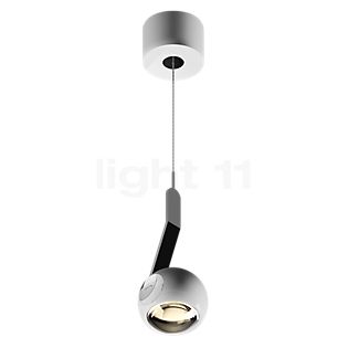 Occhio Io Sospeso Var Up C, lámpara de suspensión LED cabeza blanco brillo/cubierta cromo brillo/cuerpo cromo brillo/pie blanco brillo - 2.700 K