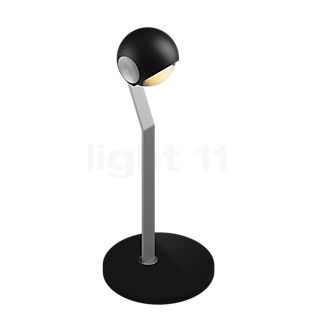 Occhio Io Tavolo C Lampe de table LED tête noir mat/couverture chrom mat/corps chrom mat/pied noir mat - 2.700 K