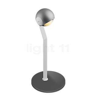 Occhio Io Tavolo C Tafellamp LED kop chroom mat/afdekking wit mat/body wit mat/voet chroom mat - 3.000 K