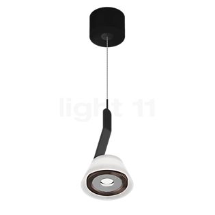 Occhio Lei Sospeso Var Up Iris, lámpara de suspensión LED cubierta phantom/cuerpo negro mate/florón negro mate - 2.700 K