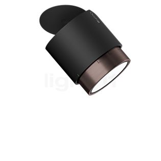 Occhio Lui Alto Volt Zoom Spotlight LED head black matt/reflector phantom - 2,700 K