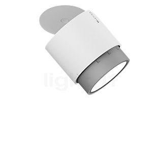 Occhio Lui Alto Volt Zoom Spotlight LED head white matt/reflector chrome matt - 2,700 K