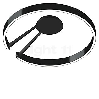 Occhio Mito Aura 60 Narrow Wand- und Deckenleuchte LED Kopf black phantom/Body schwarz matt - Occhio Air