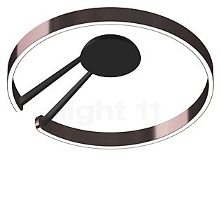 Occhio Mito Aura 60 Wide, lámpara de techo/pared LED cabeza phantom/cuerpo negro mate - Occhio Air