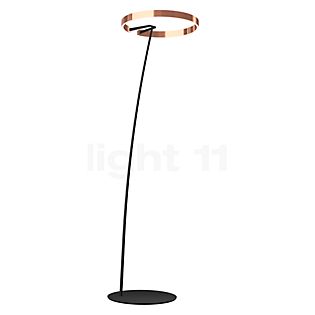 Occhio Mito Raggio Arc Lamp LED head rose gold/base black matt