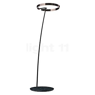 Occhio Mito Raggio Lusso Arc Lamp LED head phantom/body ascot leather grey/base black marquina