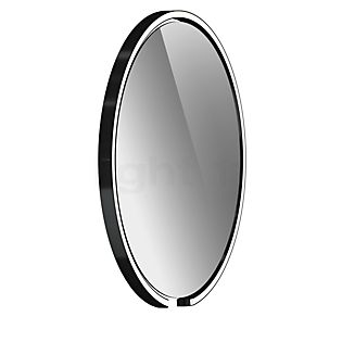 Occhio Mito Sfera 60 Verlichte spiegel LED kop black phantom/Spiegel grijs getint - Occhio Air