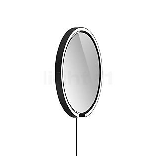 Occhio Mito Sfera Corda 40 Miroir lumineux LED tête noir mat/câble noir/fiche Typ C - Occhio Air