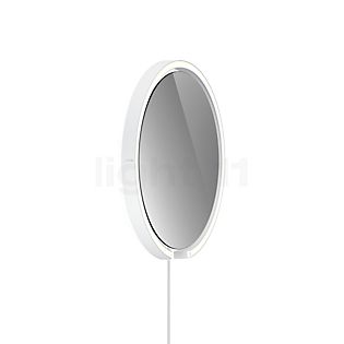 Occhio Mito Sfera Corda 40 Specchio illuminato LED - grigio colorato testa bianco opaco/cavo bianco/spina Typ F - Occhio Air