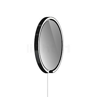 Occhio Mito Sfera Corda 40 Specchio illuminato LED - grigio colorato testa black phantom/cavo bianco/spina Typ C - Occhio Air