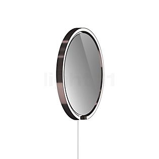 Occhio Mito Sfera Corda 40 Specchio illuminato LED - grigio colorato testa phantom/cavo bianco/spina Typ F - Occhio Air