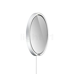 Occhio Mito Sfera Corda 40 Specchio illuminato LED testa argento opaco/cavo bianco/spina Typ F - Occhio Air