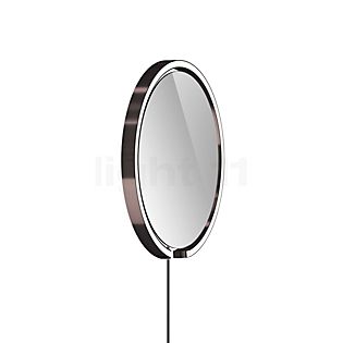 Occhio Mito Sfera Corda 40 Specchio illuminato LED testa phantom/cavo grigio scuro/spina Typ F - Occhio Air