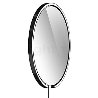 Occhio Mito Sfera Corda 60 Illuminated Mirror LED head black phantom/cable black/plug Typ C - Occhio Air