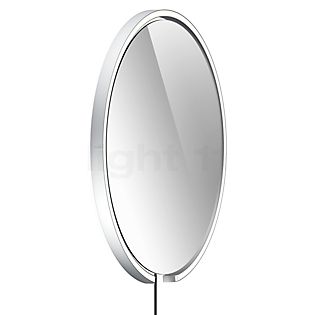 Occhio Mito Sfera Corda 60 Illuminated Mirror LED head silver matt/cable black/plug Typ C - Occhio Air