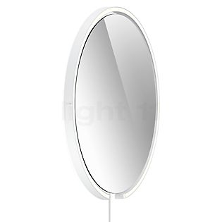 Occhio Mito Sfera Corda 60 Miroir lumineux LED tête blanc mat/câble blanc/fiche Typ C - Occhio Air