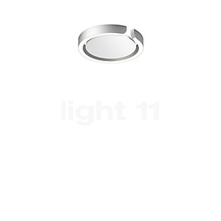 Occhio Mito Soffitto 20 Up Wide Lampada da soffitto/parete LED testa argento opaco/copertura bianco opaco - Occhio Air