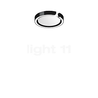 Occhio Mito Soffitto 20 Up Wide Lampada da soffitto/parete LED testa black phantom/copertura bianco opaco - Occhio Air