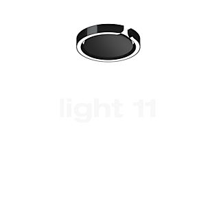 Occhio Mito Soffitto 20 Up Wide Wand- und Deckenleuchte LED Kopf black phantom/Abdeckung schwarz matt - Occhio Air