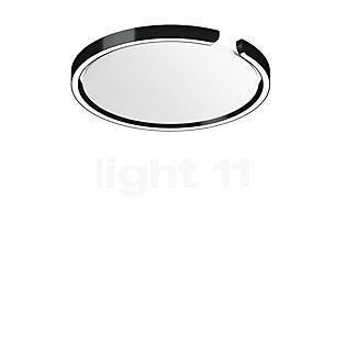 Occhio Mito Soffitto 40 Flat Narrow Applique/Plafonnier encastrée LED tête black phantom/couverture blanc mat - DALI