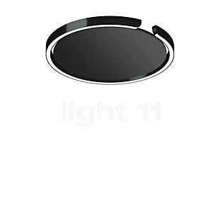 Occhio Mito Soffitto 40 Flat Narrow Applique/Plafonnier encastrée LED tête black phantom/couverture noir mat - Occhio Air