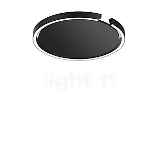 Occhio Mito Soffitto 40 Flat Narrow recessed Wall-/Ceiling Light LED head black matt/cover black matt - DALI