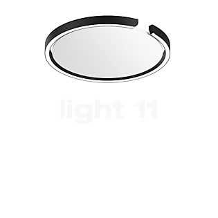 Occhio Mito Soffitto 40 Flat Wide Lampada da incasso a soffitto/parete LED testa nero opaco/copertura bianco opaco - DALI