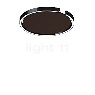 Occhio Mito Soffitto 40 Up Lusso Narrow Loft-/Væglampe LED hoved black phantom/afdækning ascot læder brun - Occhio Air