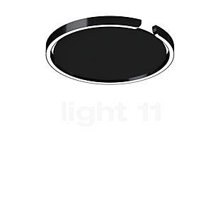 Occhio Mito Soffitto 40 Up Lusso Wide Lampada da soffitto/parete LED testa black phantom/copertura ascot pelle nero - DALI