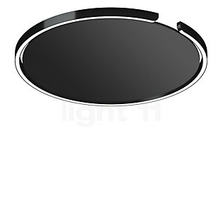 Occhio Mito Soffitto 60 Flat Narrow Applique/Plafonnier encastrée LED tête black phantom/couverture noir mat - Occhio Air
