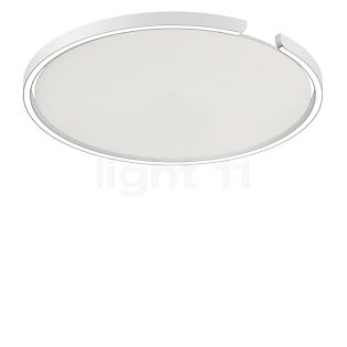 Occhio Mito Soffitto 60 Up Lusso Narrow Applique/Plafonnier LED tête blanc mat/couverture ascot cuir blanc - DALI