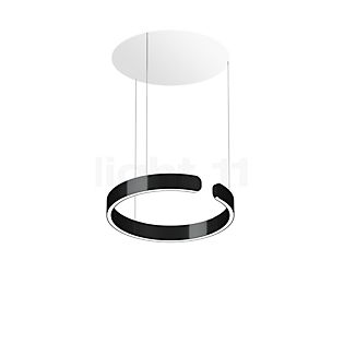 Occhio Mito Sospeso 40 Fix Up Table, lámpara de suspensión LED cabeza black phantom/florón blanco mate - Occhio Air