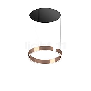 Occhio Mito Sospeso 40 Move Up Room Hanglamp LED kop rose goud/plafondkapje zwart mat - dim to warm
