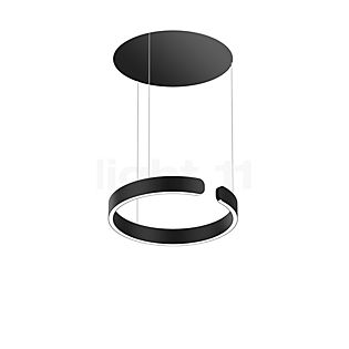 Occhio Mito Sospeso 40 Move Up Table Pendant Light LED head black matt/ceiling rose black matt - dim to warm