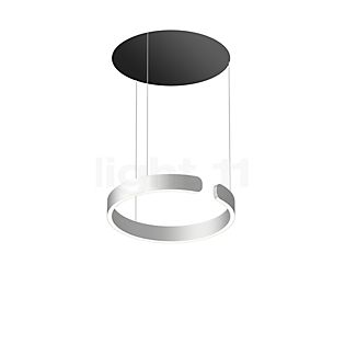 Occhio Mito Sospeso 40 Move Up Table Pendant Light LED head silver matt/ceiling rose black matt - dim to warm