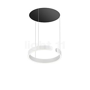 Occhio Mito Sospeso 40 Move Up Table Pendant Light LED head white matt/ceiling rose black matt - dim to warm