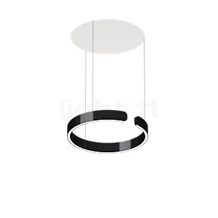 Occhio Mito Sospeso 40 Variabel Up Lusso Table Pendel LED hoved black phantom/baldakin ascot læder hvid - DALI