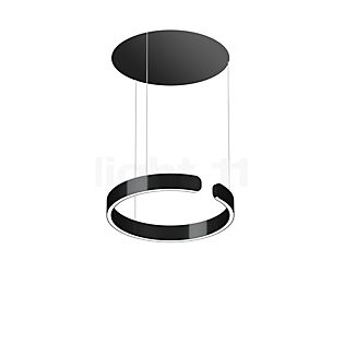 Occhio Mito Sospeso 40 Variabel Up Table Hanglamp LED kop black phantom/plafondkapje zwart mat - Occhio Air