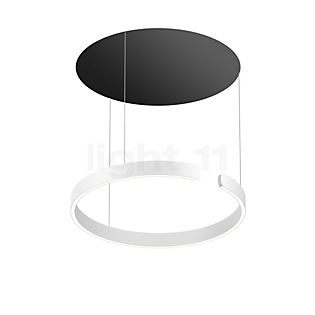 Occhio Mito Sospeso 60 Move Up Room Hanglamp LED kop wit mat/plafondkapje zwart mat - dim to warm