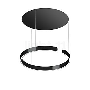 Occhio Mito Sospeso 60 Move Up Table Hanglamp LED kop black phantom/plafondkapje zwart mat - Occhio Air