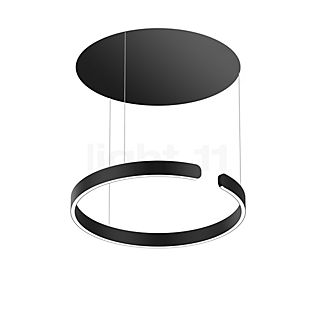 Occhio Mito Sospeso 60 Move Up Table Hanglamp LED kop zwart mat/plafondkapje zwart mat - dim to warm
