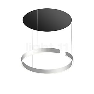 Occhio Mito Sospeso 60 Move Up Table Suspension LED tête argenté mat/cache-piton noir mat - dim to warm