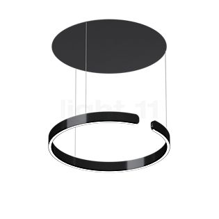Occhio Mito Sospeso 60 Variabel Up Lusso Table Hanglamp LED kop black phantom/plafondkapje ascot leder grijs - DALI