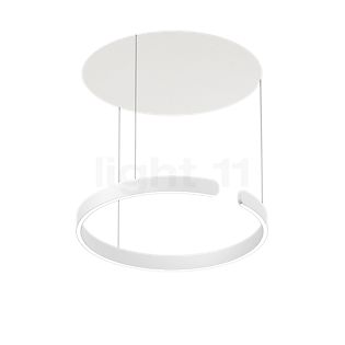 Occhio Mito Sospeso 60 Variabel Up Lusso Table Pendant Light LED head white matt/ceiling rose ascot leather white - DALI