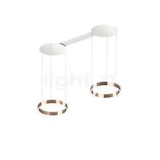 Occhio Mito Sospeso Due 40 Fix Narrow Hanglamp LED kop rose goud/plafondkapje wit mat - Occhio Air