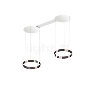 Occhio Mito Sospeso Due 40 Fix Narrow Pendant Light LED head phantom/ceiling rose white matt - Occhio Air